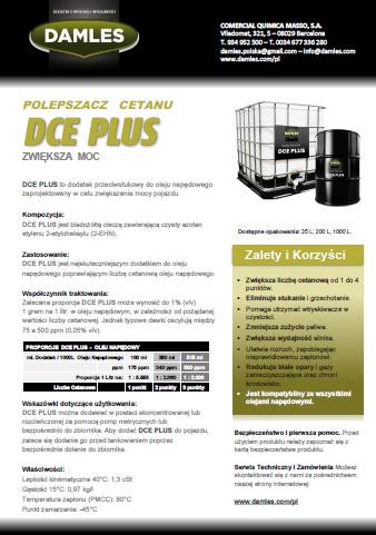 DCE PLUS ulepszacz cetanowy