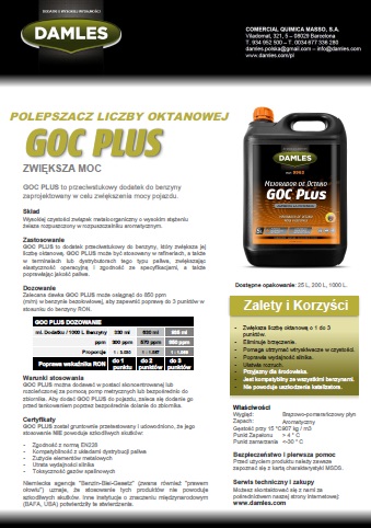 GOC PLUS wzmacniacz oktanowy (FE)